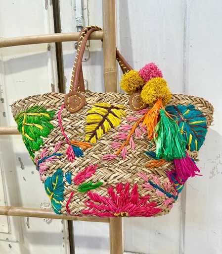 [Maxi Paja Flower Ponpon] MALAS-Maxi Paja Flower Ponpon