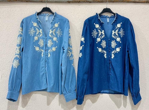[WH3347-azul] BLUSAS-WH3347